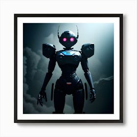 Robot In The Sky Art Print