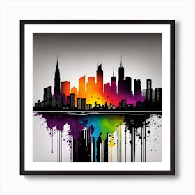 New York City Skyline 30 Art Print