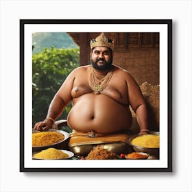 king mahabali illustration art 4 Art Print