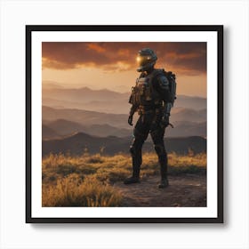 Halo Soldier Art Print