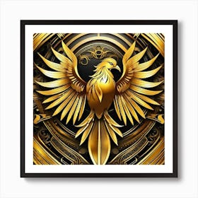 Golden Phoenix 5 Art Print