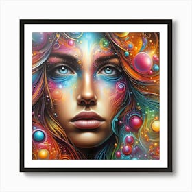 Psychedelic Woman 2 Art Print