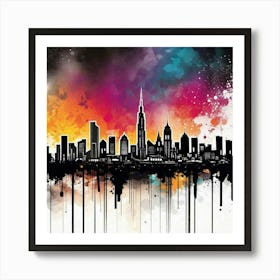 New York City Skyline 64 Art Print