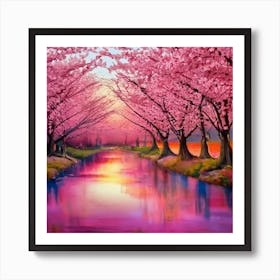 Cherry Blossoms Art Print