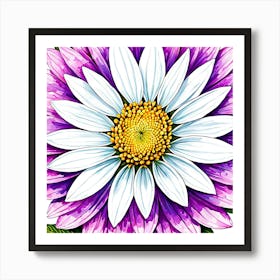 Dahlia, Illustrate A Close Up Of A Blooming Flower With Intricate 4 Art Print