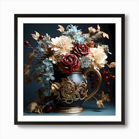 Floral Glow Captured Botanical Beauty Art Print