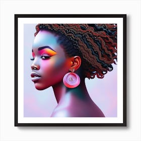 From Melanin, With Love and Reflection Art Print