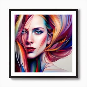 Abstract Portrait #2 Art Print