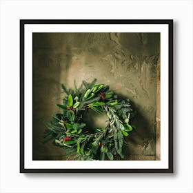 Christmas Wreath 7 Art Print