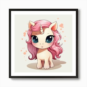 Cute Unicorn 827 Art Print