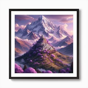 Purple Mountain Art Print