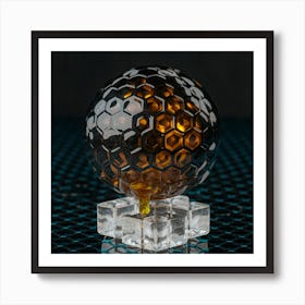 Honey Bee Golf Ball 1 Art Print