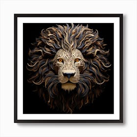 Lion Head 1 Art Print