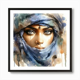 Powerful Tuareg Woman #3 Art Print