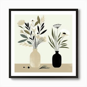 Flowers In Vases 2 Art Print