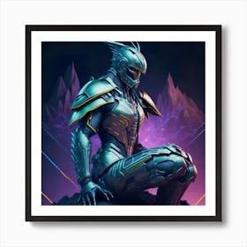 Ciborg Cyberpunk Robot (14) Art Print