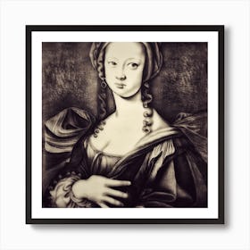 Bronze Queen Yzabelle (Self Portrait) Art Print