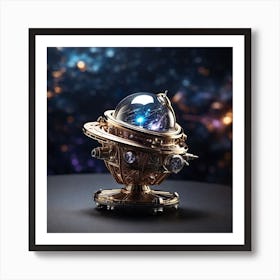 Space Globe Art Print
