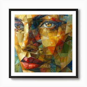 Mosaic Woman Art Print