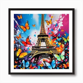 Butterflies In Paris 14 Art Print