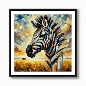 Stripes In Nature.AI 1 Art Print