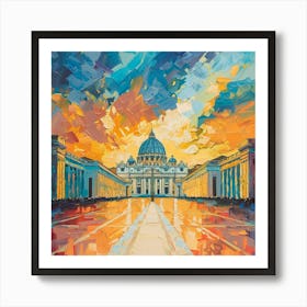 A Vatican City Oil Painting Illustration 1720445151 3 Poster