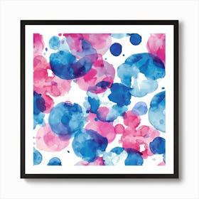 Watercolor Splatters 12 Art Print