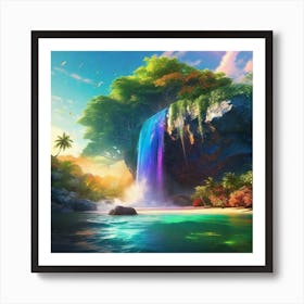 Rainbow Waterfall 3 Art Print