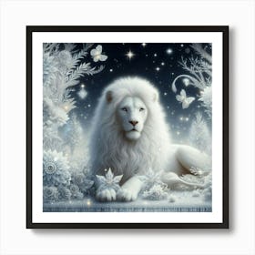 White Lion 1 Art Print