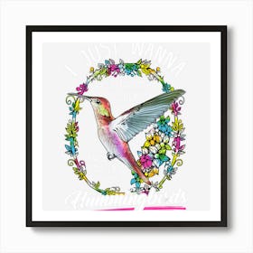 Sit On My Porch And Watch The Hummingbirds Top Art Print