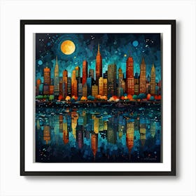 New York City Skyline Art Print