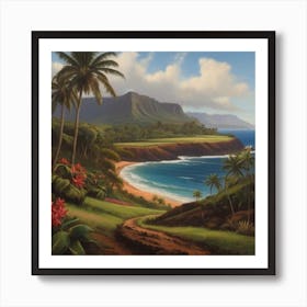 Hawaiian Beach 4 Art Print