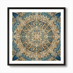 Intricate Islamic Calligraphy (3) Art Print