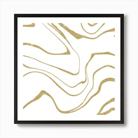 Gold Glitter Wallpaper Art Print