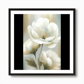 White Flowers 5 Art Print