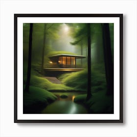 Mystical Forest Retreat 29 Art Print