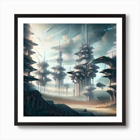 Futuristic City Art Print