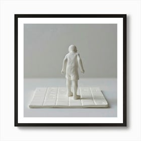 Boy On A Tile Art Print