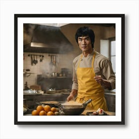 No one beats the dragon in his kitchen Art Print