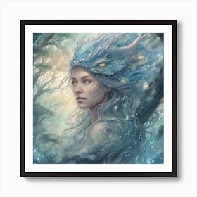 Fairy In The Forest Art Print