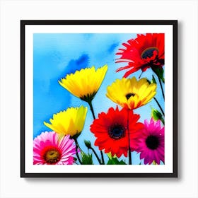 Lucky flowers 6 Art Print