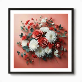 Bouquet Of Flowers Art Print