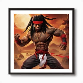 Kung Fu Wayne Art Print