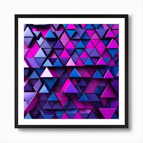 Abstract Triangles 4 Art Print