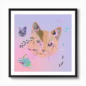 Cat Galaxy Print Art Print