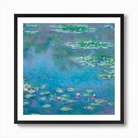 Water Lillies, Claude Monet Square Art Print