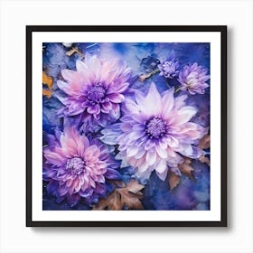 Dahlias 7 Art Print