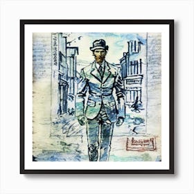 Man In Suit 2 Art Print