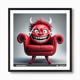 Devil Chair Art Print