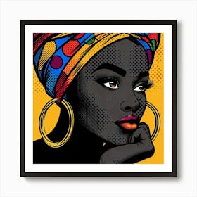 Afia African Pop Canvas Print Art Print